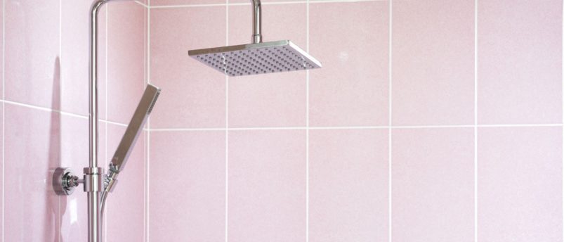 If You Need Shower Wall Tile to Create a Feature Wall With the Fewest Grout Lines, Try a Large, Colorful, Porcelain Tile.